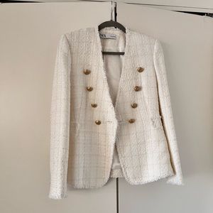 Zara tweed jacket XS
